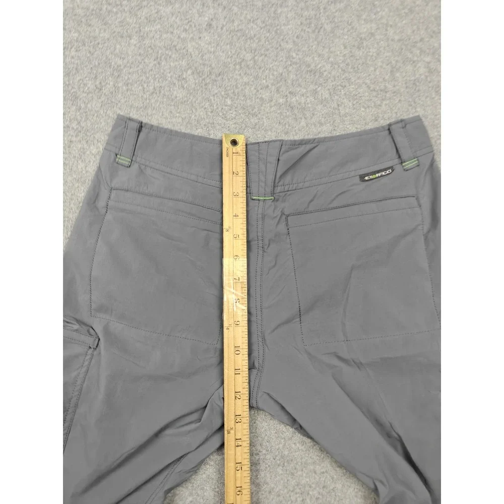 ExOfficio Pants Mens 30x30 Gray Nylon Stretch Cargo Hiking Travel Quick Dry